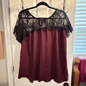 Torrid Lace Inset Top
